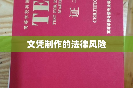 玉井文凭制作的法律风险